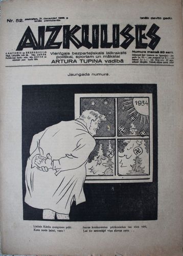 Aizkulises.  1933 g. Nr. 52