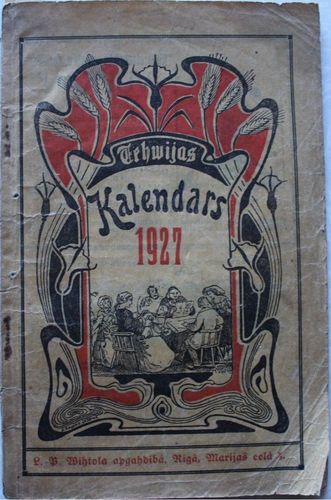 Tēvijas kalendars 1927 gadam.