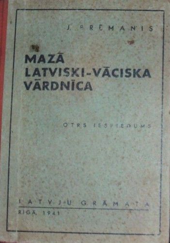 Mazā vāciski latviski-vāciska, vāciski-latviska vārdnīca