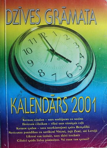 Dzīves grāmata. Kalendārs 2001