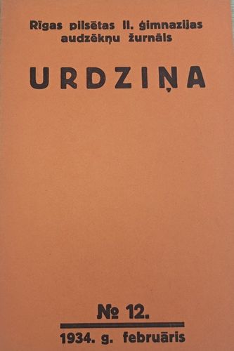 Urdziņa Nr. 12 1934