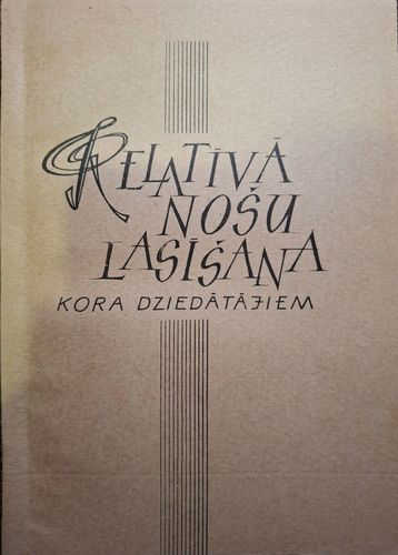 Relatīvā nošu lasīšana kora dziedātājiem 