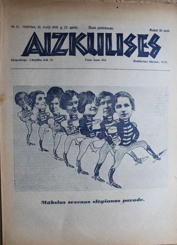 Aizkulises.  1926 g.Nr. 20