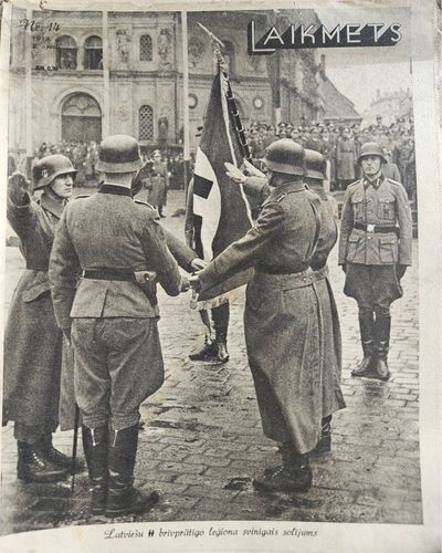 Laikmets 1943 Nr. 14 Latviešu brīvpratīgo leģiona svinīgais solījums