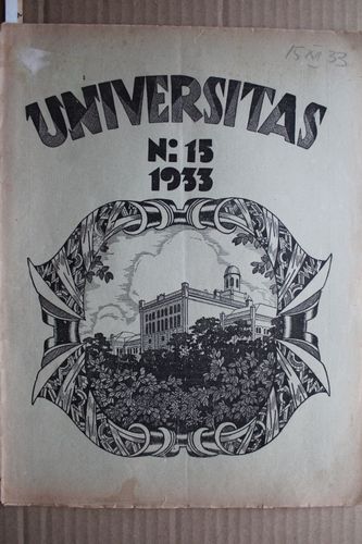 Universitas 1933 g. Nr. 15