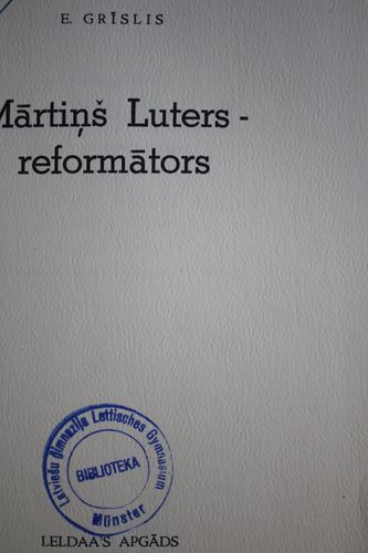 Mārtiņš Luters-reformators.