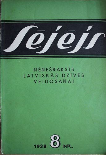Sējējs. 1938 g. Nr. 8