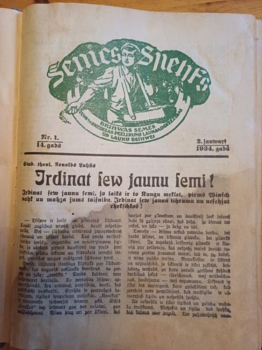 "Semes Spehks" 1934.gads