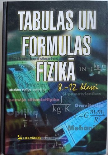 Tabulas un formulas fizikā