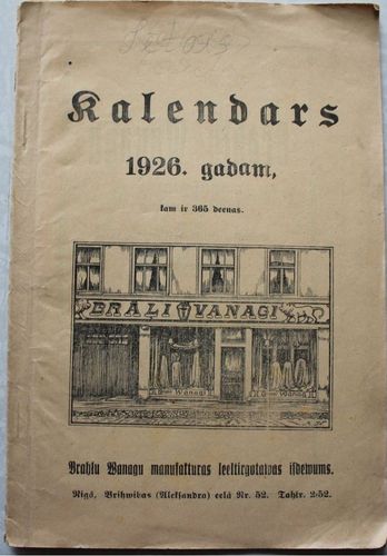 Lētais tautas kalendars 1926. gadam