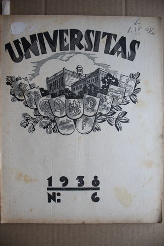 Universitas 1938g. Nr.6