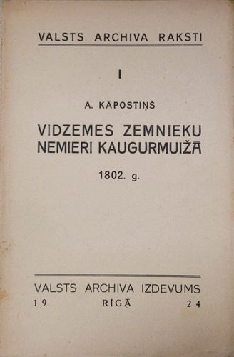 Vidzemes zemnieku nemieri Kaugurmuižā 1802.g.