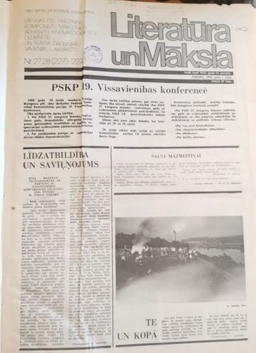 Literatūra un māksla 1988 gads Nr. 27-52