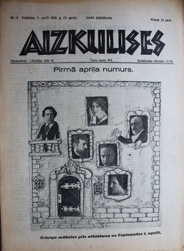 Aizkulises.  1926 g.Nr.13