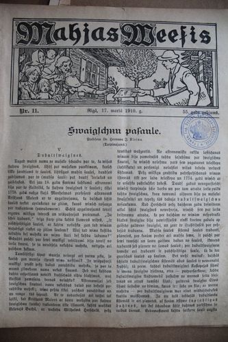 Mājas Wiesis. 1910g. Nr.11.