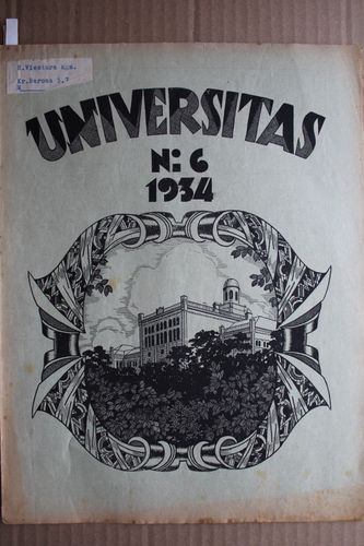 Universitas 1934 g. Nr.6