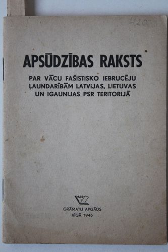Apsūdzības raksts.