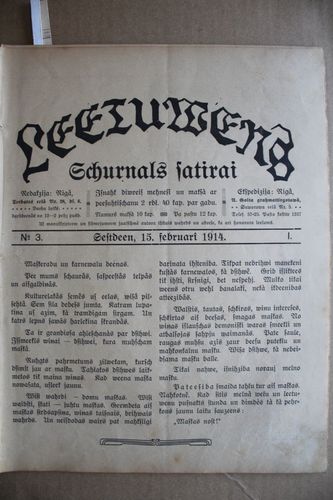 Lietuvēns. 1914 g. Nr. 3.