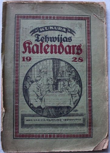 Kukura Tēvijas kalendars 1928. g.