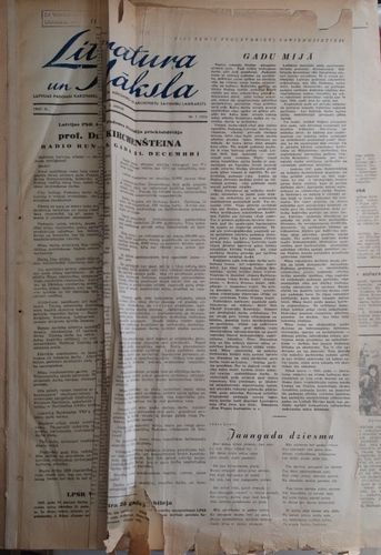 Literatūra un māksla 1947 un 1948 gads Nr. 1-52