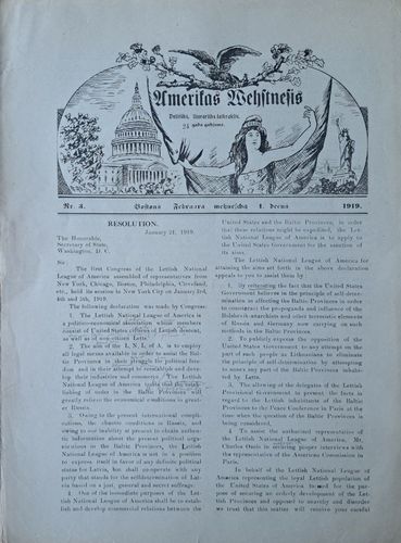 Amerikas vēstnesis Nr. 3 1919