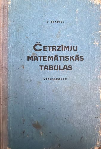 Četrzīmju matemātiskās tabulas vidusskolām