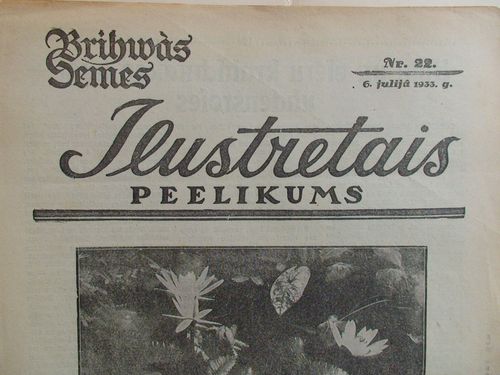 Brīwās Zemes Ilustretais Pielikums. 1933 g. Nr.22